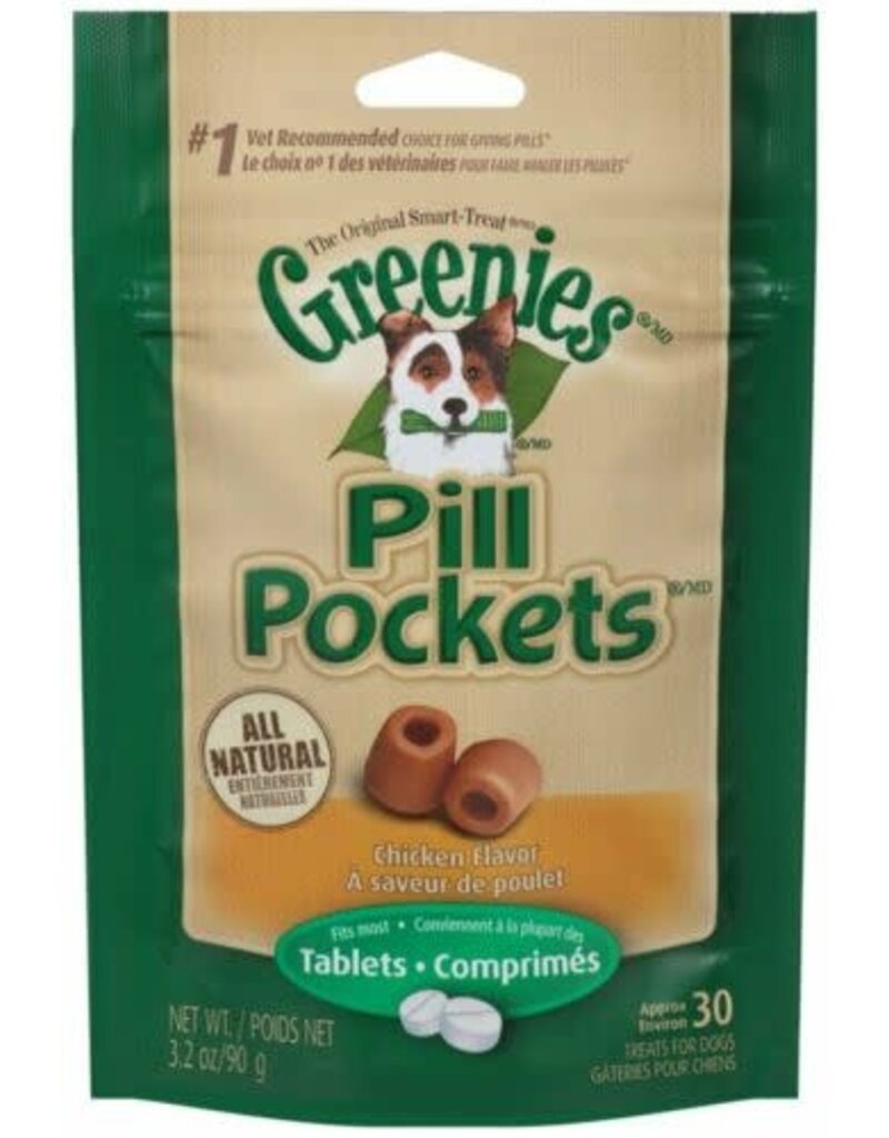 Greenies Greenies Pill Pockets Canine Chicken Flavor Dog Treats 30 count