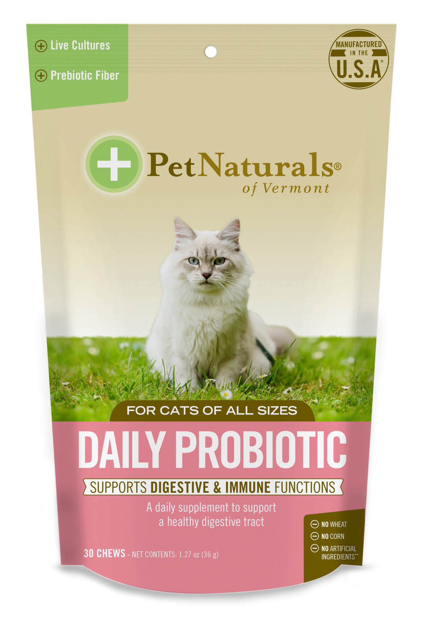 Pet Naturals of Vermont Pet Naturals Daily Probiotic Cat Chews 30 ct