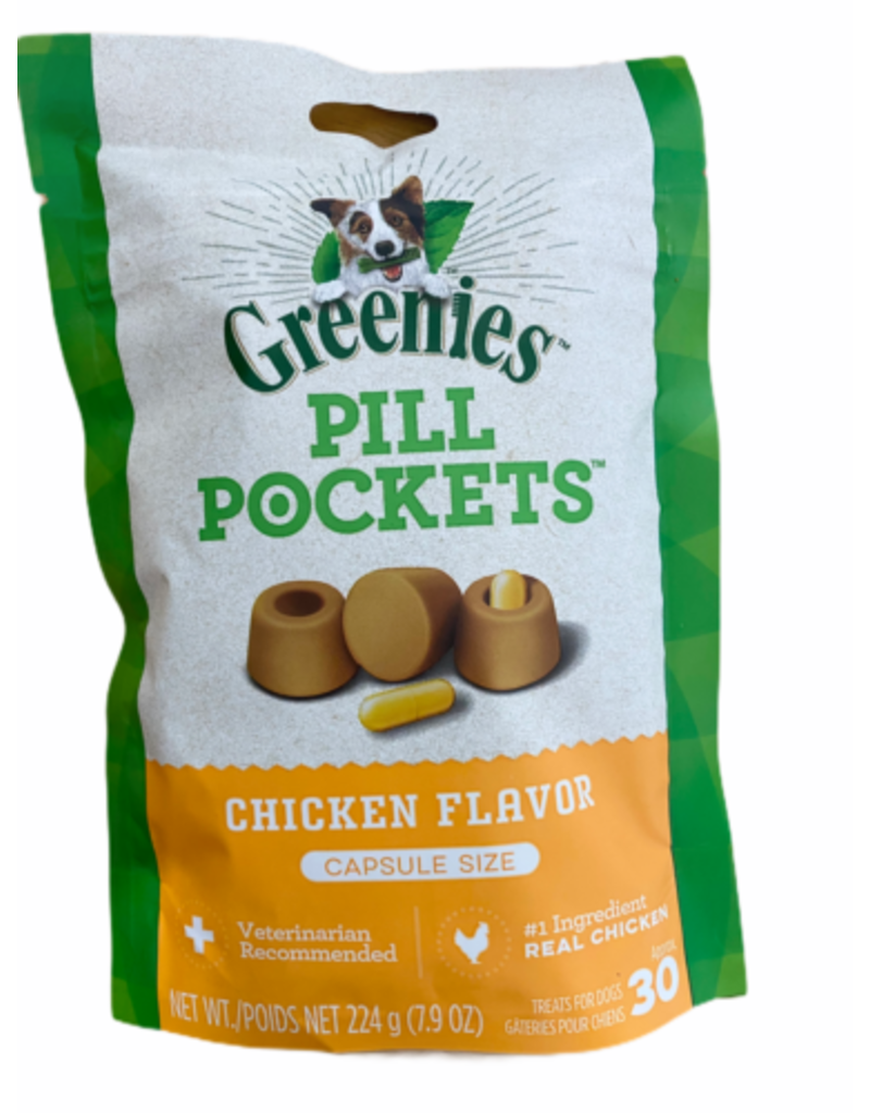 Greenies Greenies Pill Pockets Canine Chicken Flavor Dog Treats 30 count