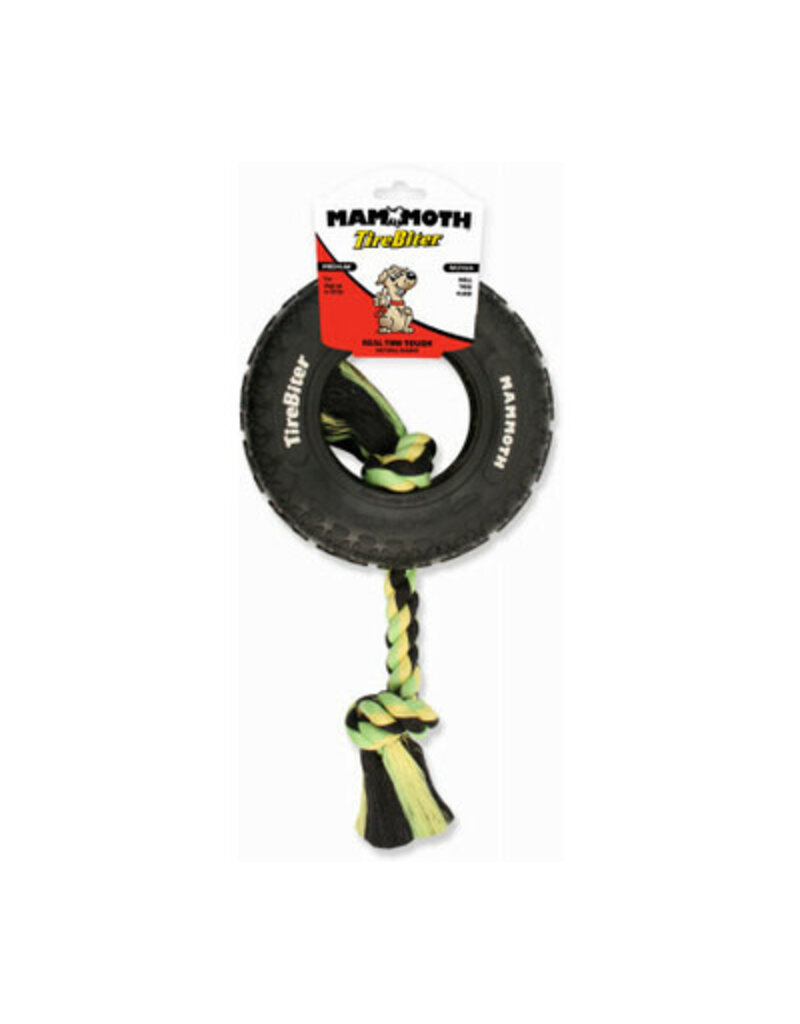 Mammoth Pet Mammoth Pet Tirebiter II W/Rope Black