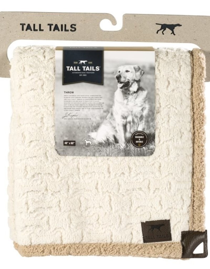 Tall Tails Tall Tails Throw Micro Cream Bone Sherpa