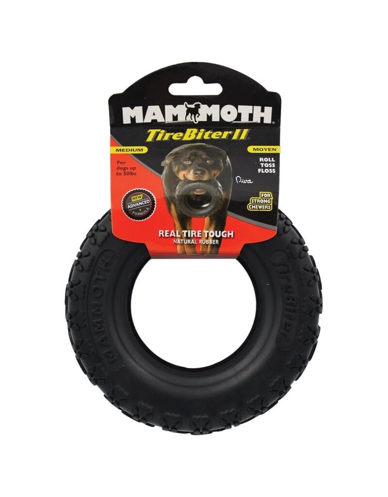 Mammoth Pet Mammoth Pet Tirebiter Tires Dog Toy Med 5inch
