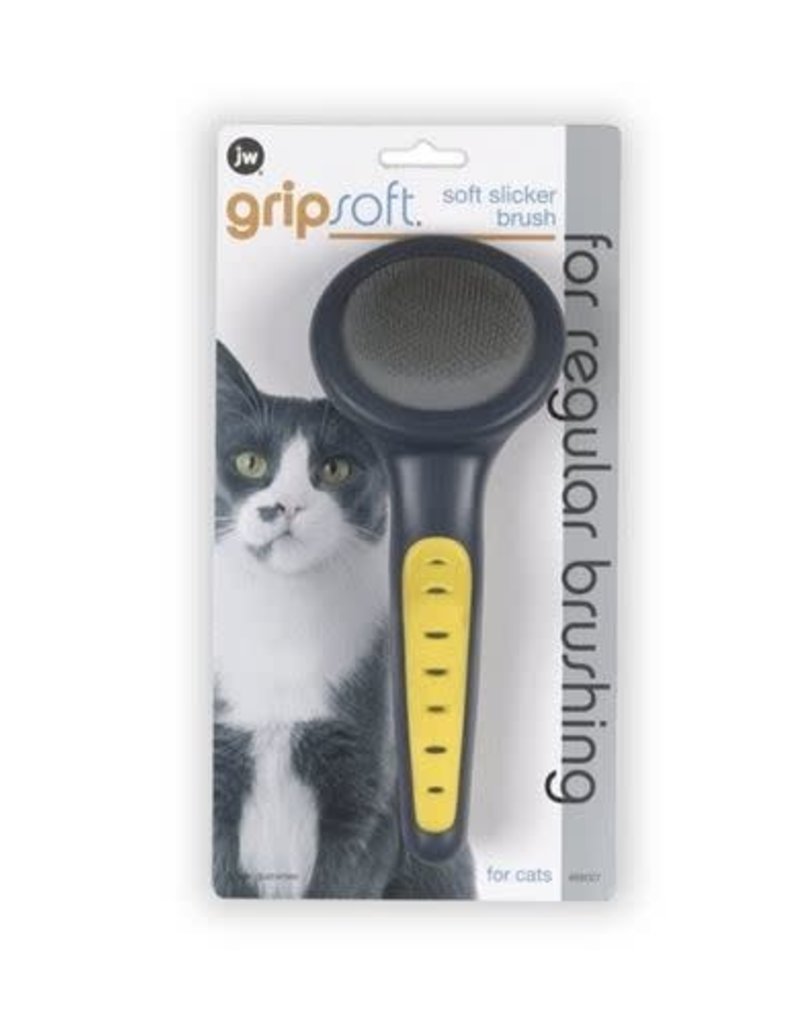 JW Pet Jw Gripsoft Cat Slicker Brush Noah's Ark