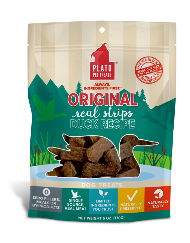 Plato Plato Real Strips Dog Treats