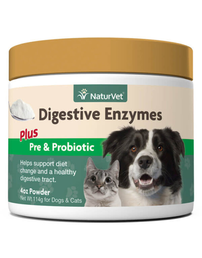 NaturVet NaturVet Digestive Enzymes Powder With Prebiotics & Probiotics 8Oz