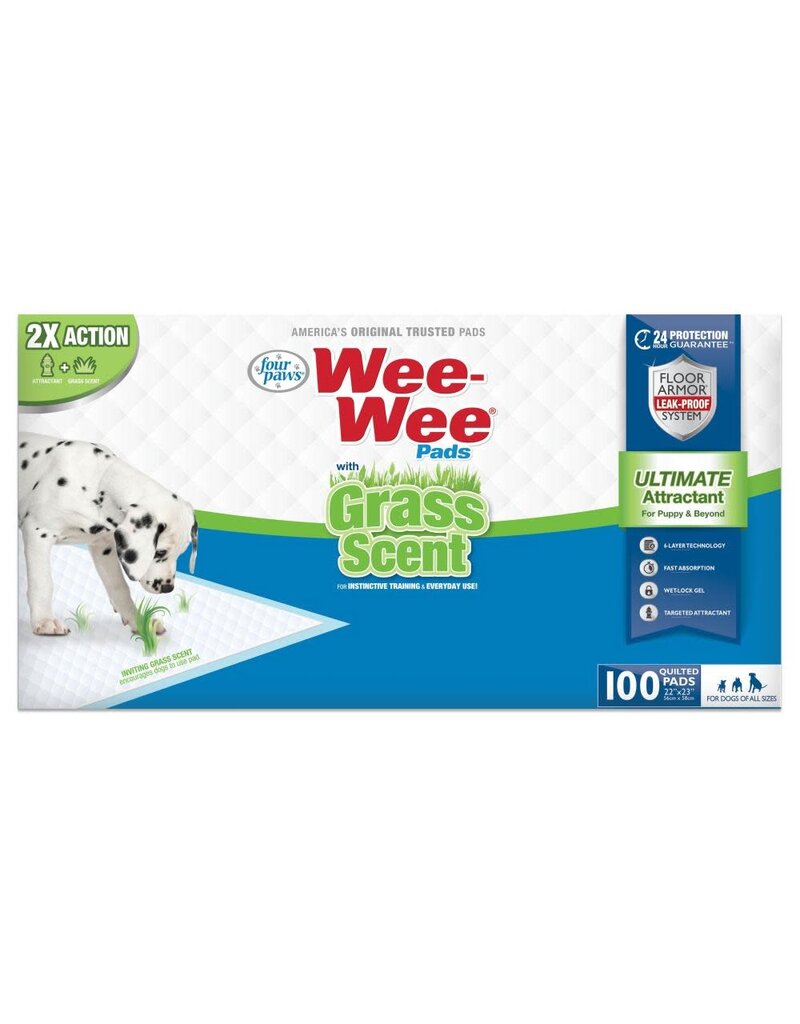 Four Paws Four Paws Wee-Wee Pad Puppy Housebreaking Pads with Grass Scent 10 count