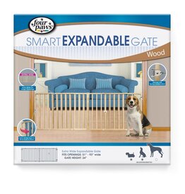 Four Paws Four Paws Extra Wide Expandable Dog Gate 51-93Wx24H