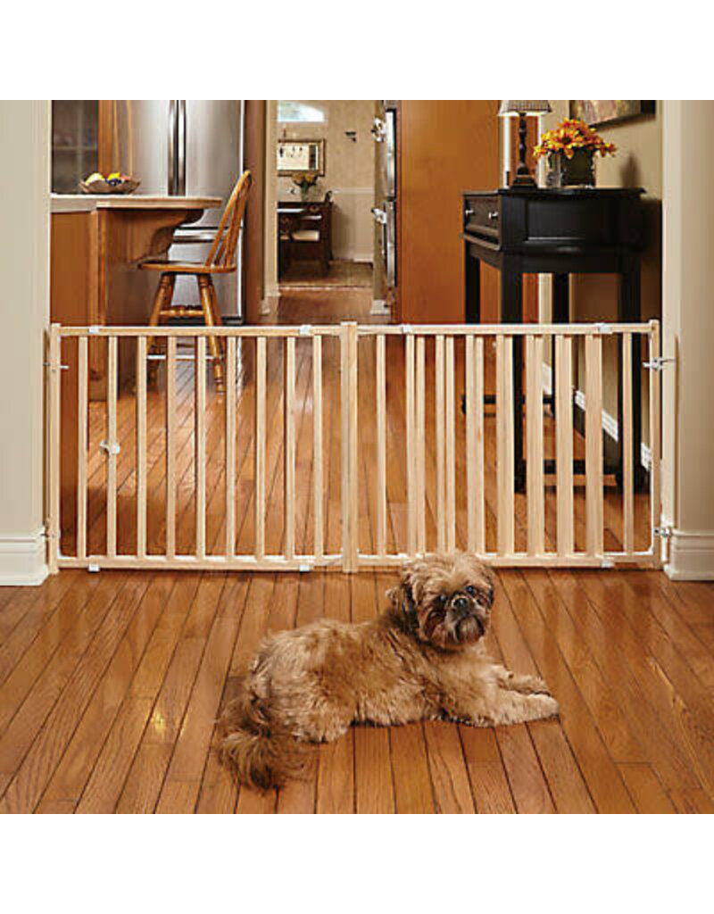 MidWest Extra Wide Wood Pet Gate Noah's Ark