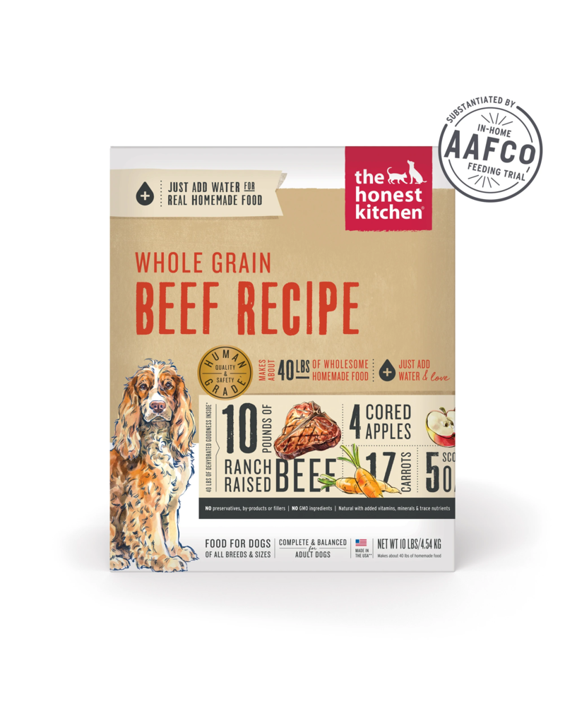 Honest Kitchen HK  Whole Grain Beef Recipe Dehydrated Dog Food