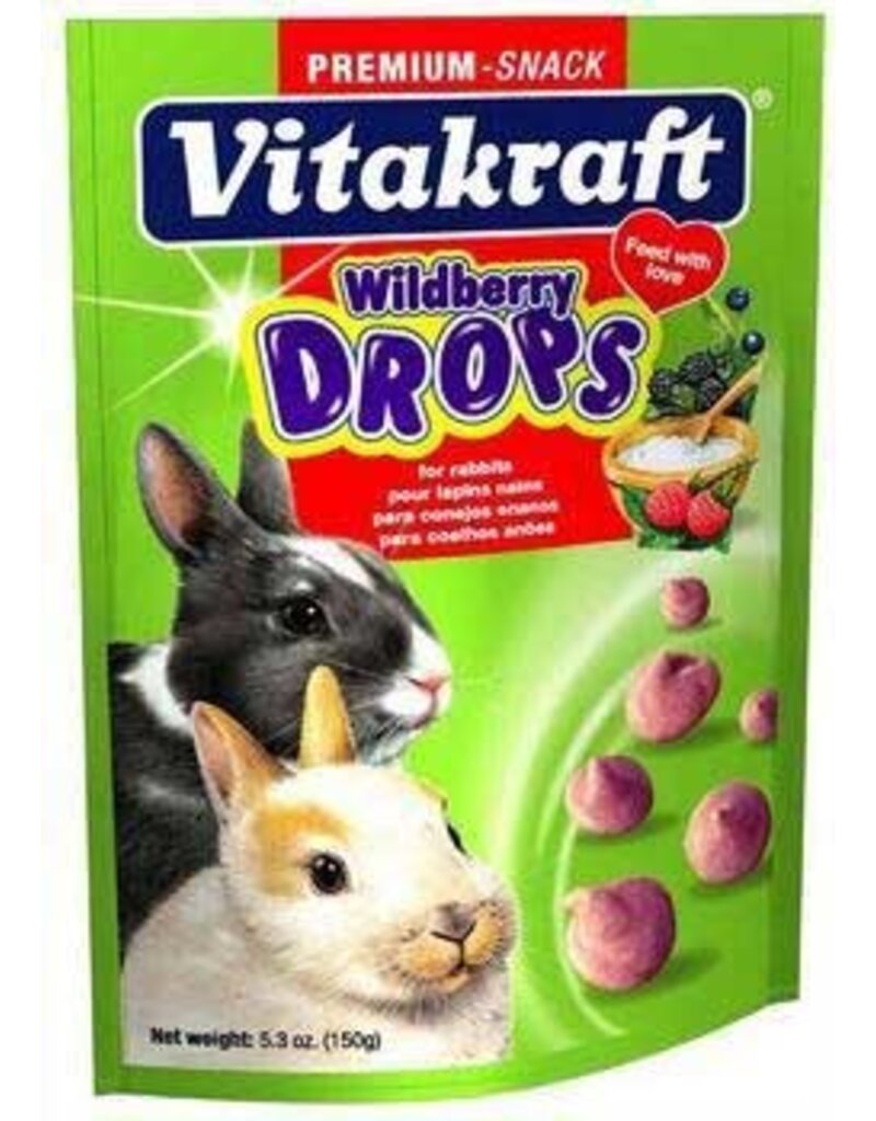 Vitakraft Vitakraft Rabbit Drops Berry 5Oz
