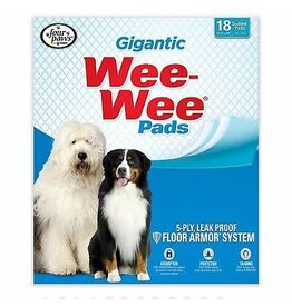 Four Paws Four Paws  Wee-Wee XXL Gigantic Pads 27"x44" 18 pk