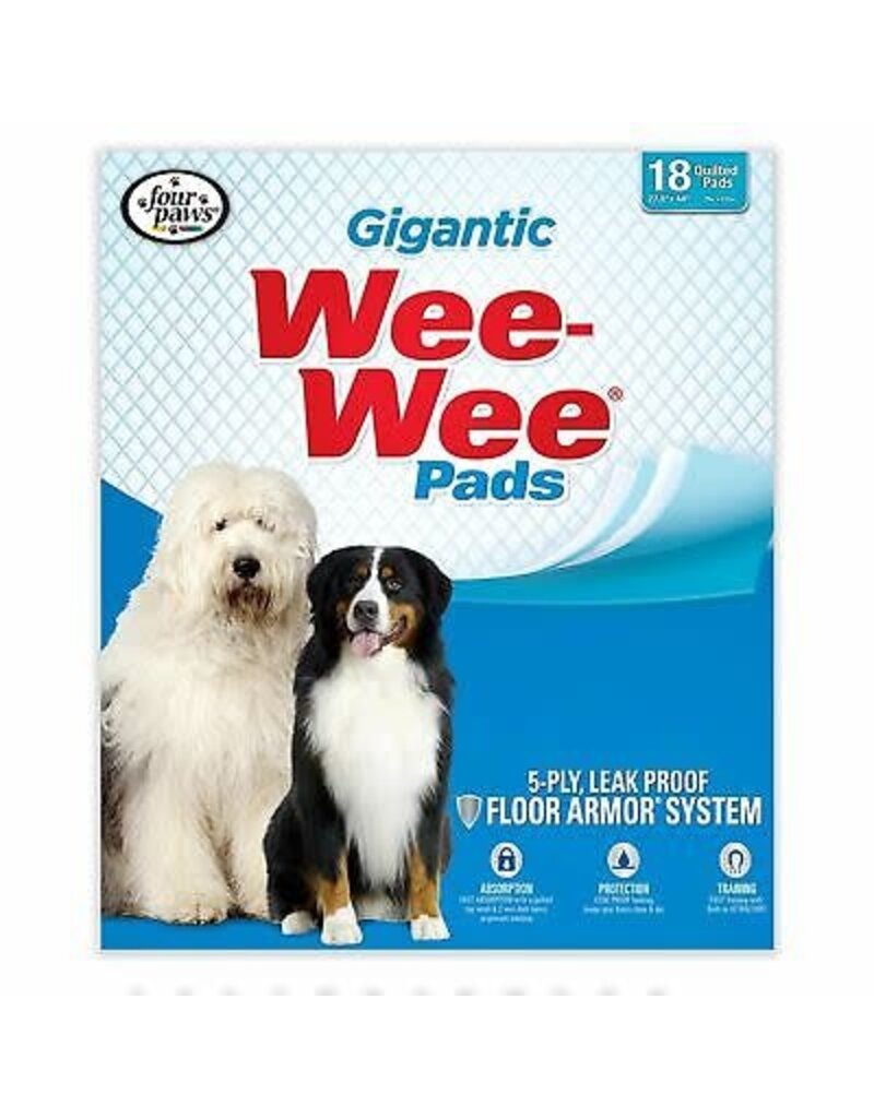 Four Paws Four Paws  Wee-Wee XXL Gigantic Pads 27"x44" 18 pk