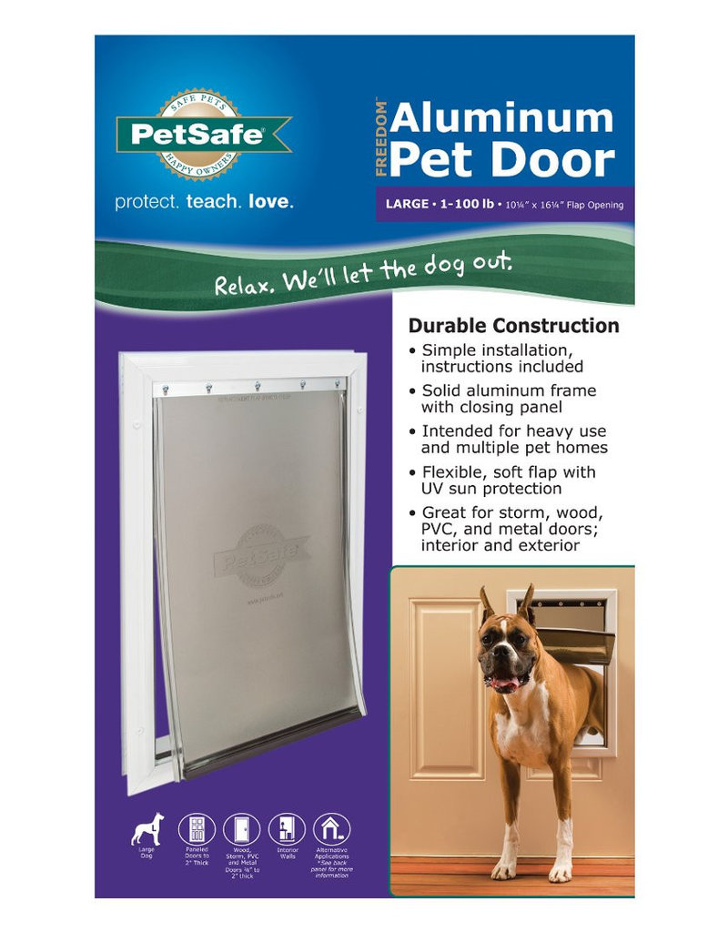 Petsafe Freedom Dog Door Metal White Noah's Ark