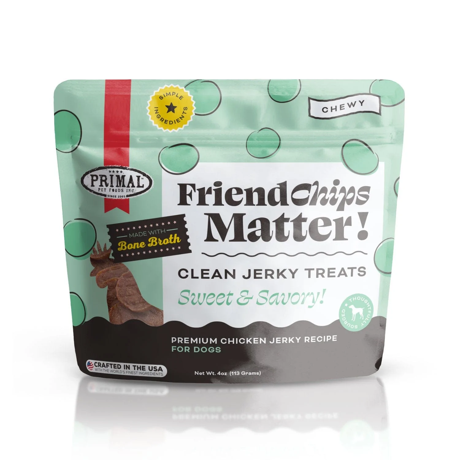 Primal Pet Foods Primal Dog Friendchips Matter Chicken 4oz Noah's Ark