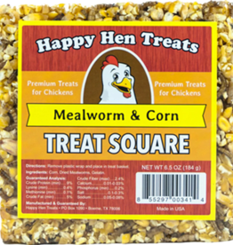 Happy Hen Happy Hen Treat Square With Mealworm And Corn 6.5Oz