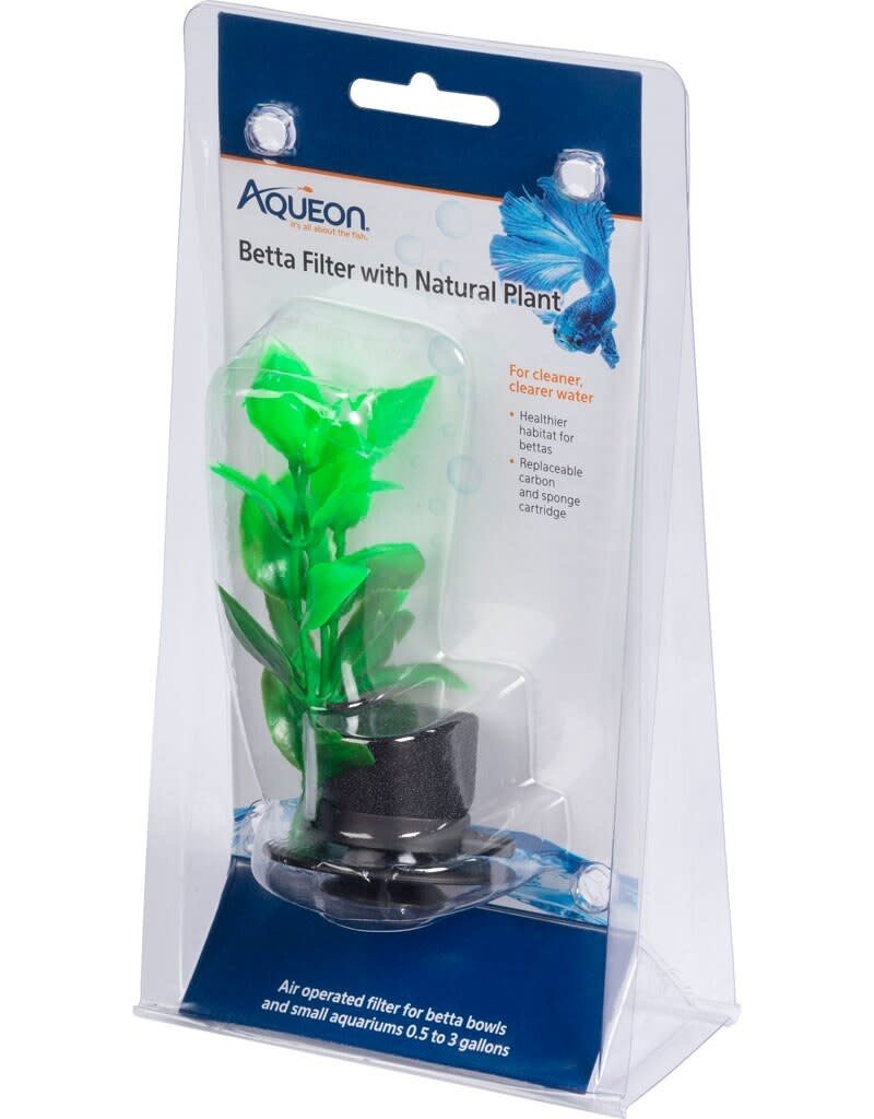 Aqueon Aqueon Betta Filter with Natural Plant