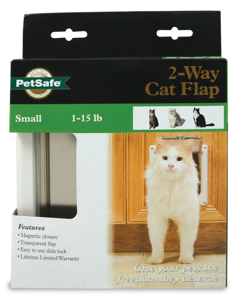 Petsafe Locking Cat Door White Sm Noah's Ark