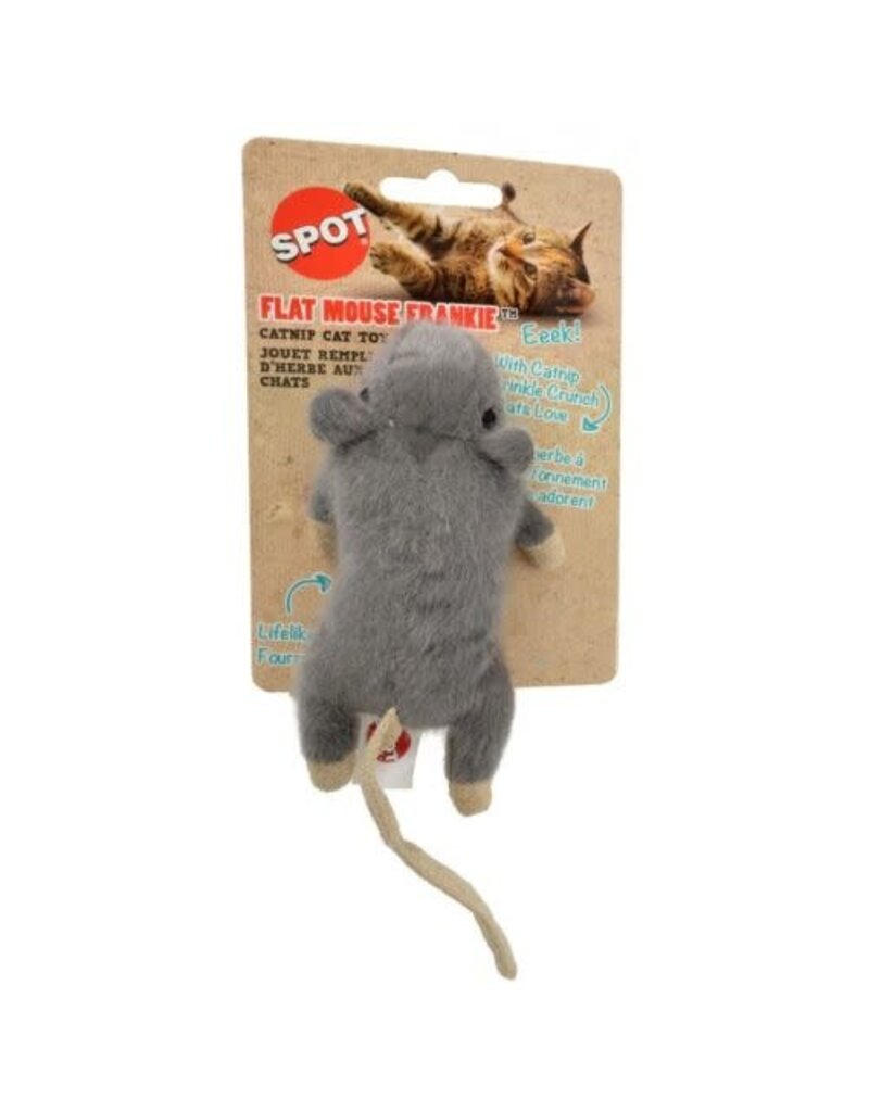Ethical Pet Ethical Pet Flat Mouse Frankie W/Catnip Toy Asst
