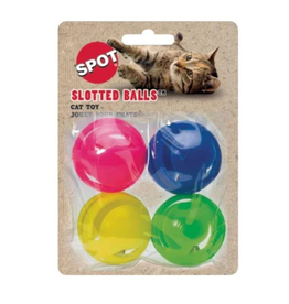 Ethical Pet Ethical Pet Slotted Balls 4Pk Cat Toy