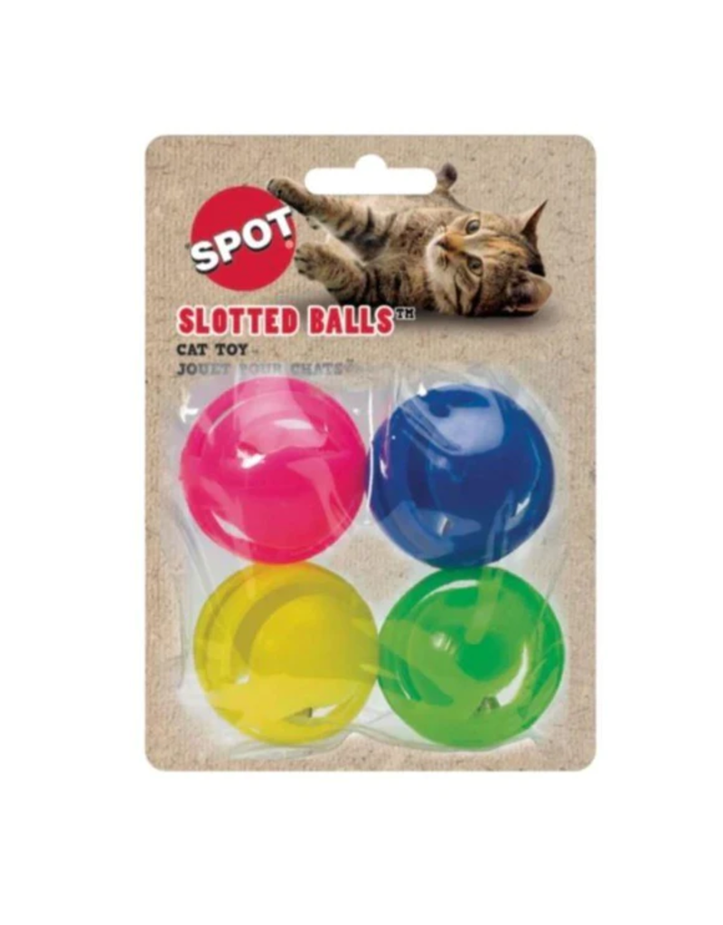 Ethical Pet Ethical Pet Slotted Balls 4Pk Cat Toy