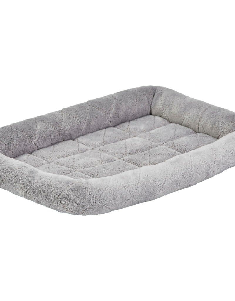 MidWest MidWest Quiet Time Diamond Stitch Bed With Elastic Grey