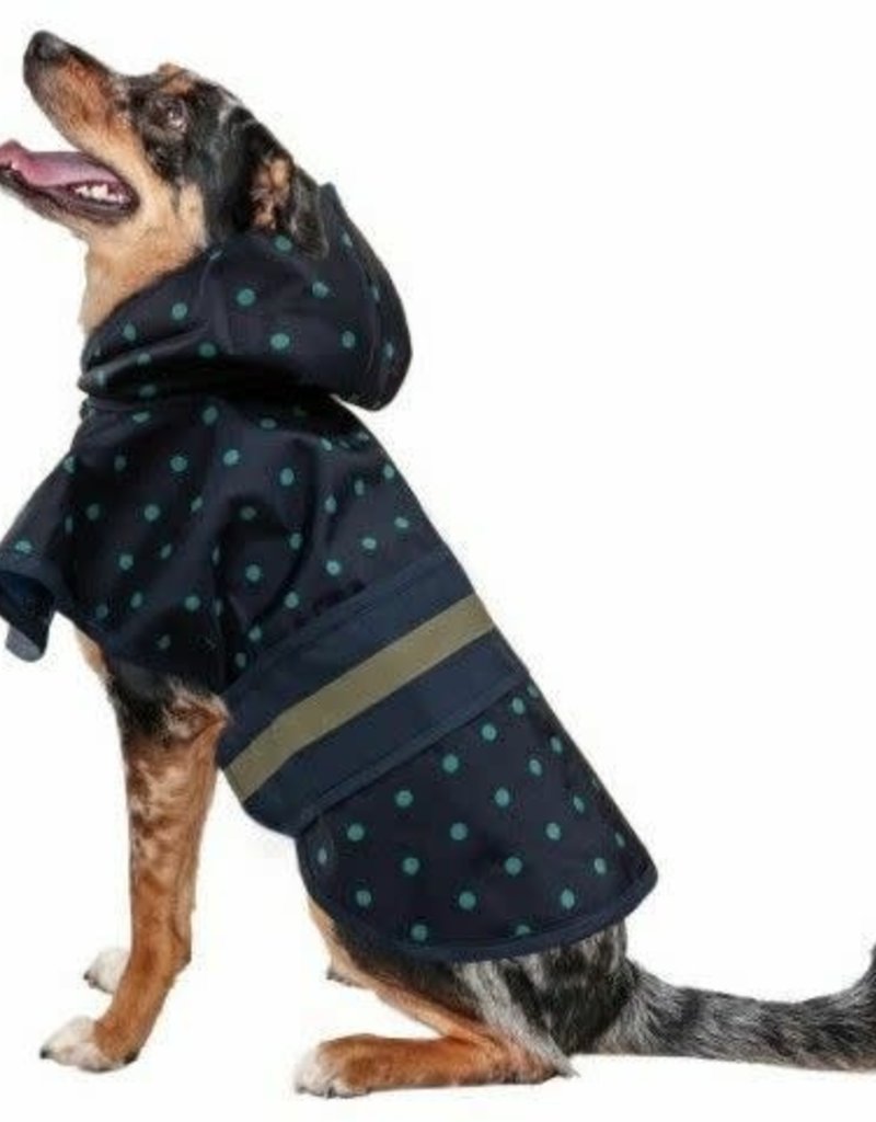 Ethical Pet Ethical Pet Polka Dot Raincoat Navy