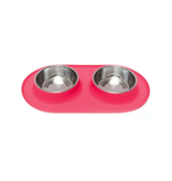 Messy Mutts Messy Cats Silicone Cat Double Feeder