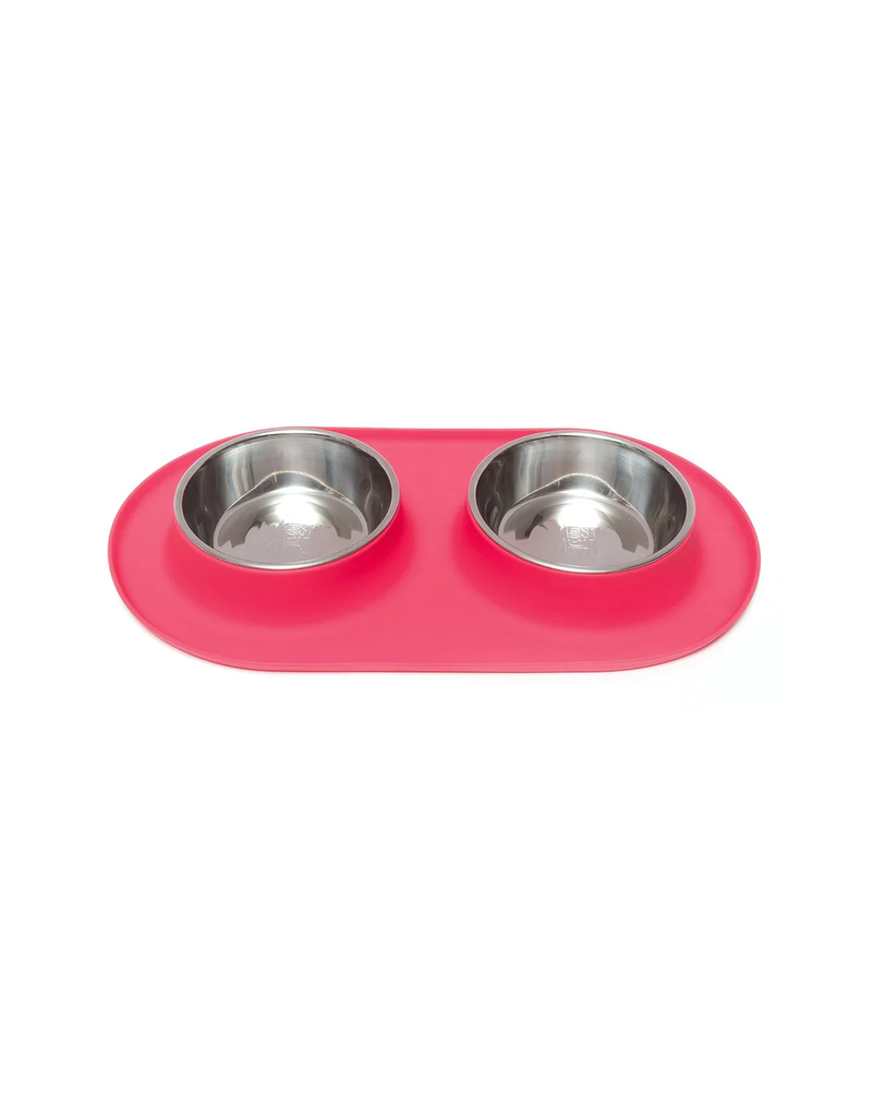 Messy Mutts Messy Cats Silicone Cat Double Feeder