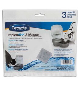 Petmate Petmate Replendish & Mason Replacement Charcoal Filters 3Pk