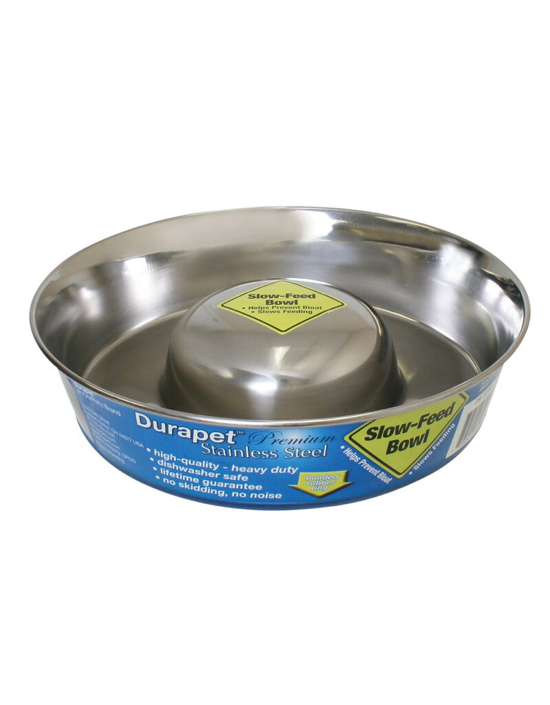 Our Pets Our Pets Slow Feed Stainless Dog Bowl 8 Cups