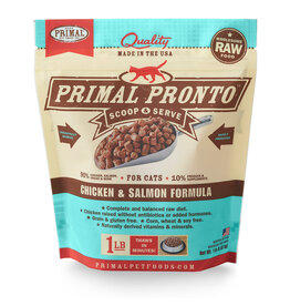 Primal Pet Foods Primal Pet Foods Feline Raw Frozen Pronto Chicken & Salmon Formula 1lb