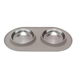 Messy Mutts Messy Cats Silicone Cat Double Feeder