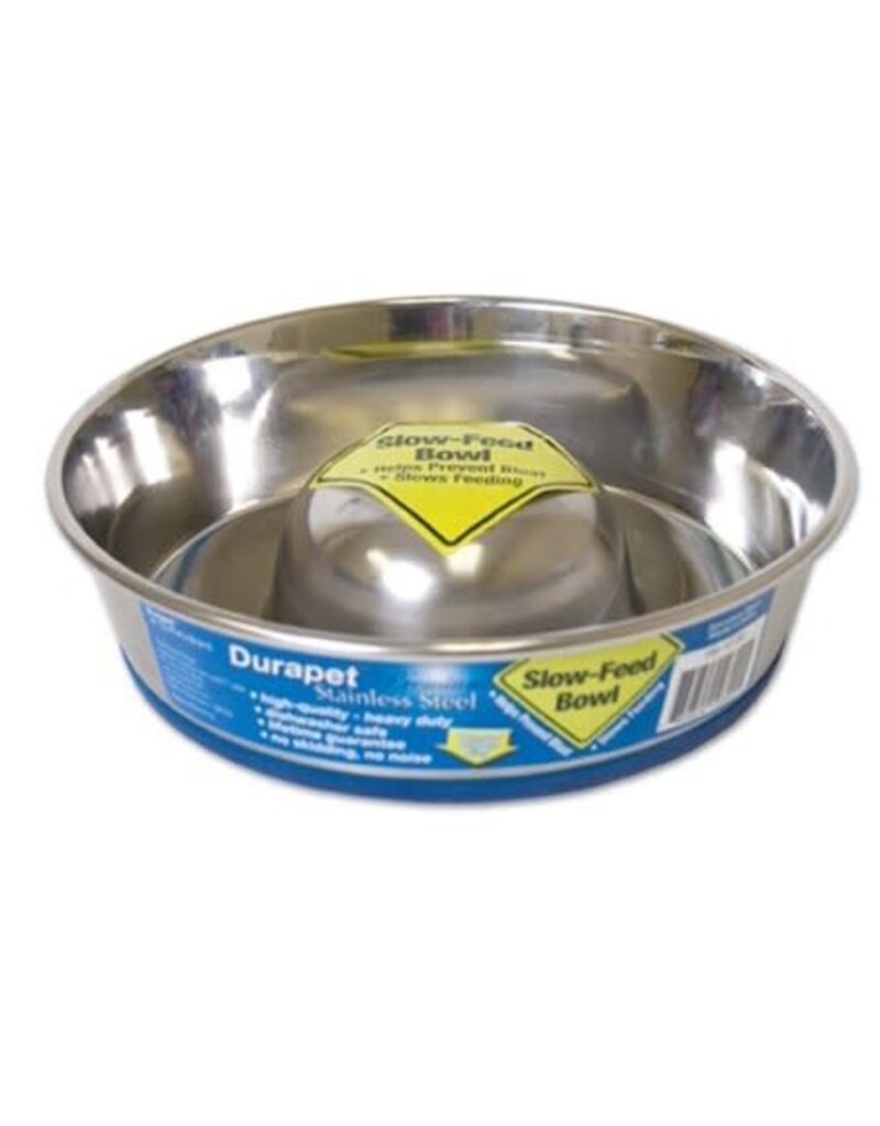 Our Pets Our Pets Slow Feed Stainless Steel Bowl
