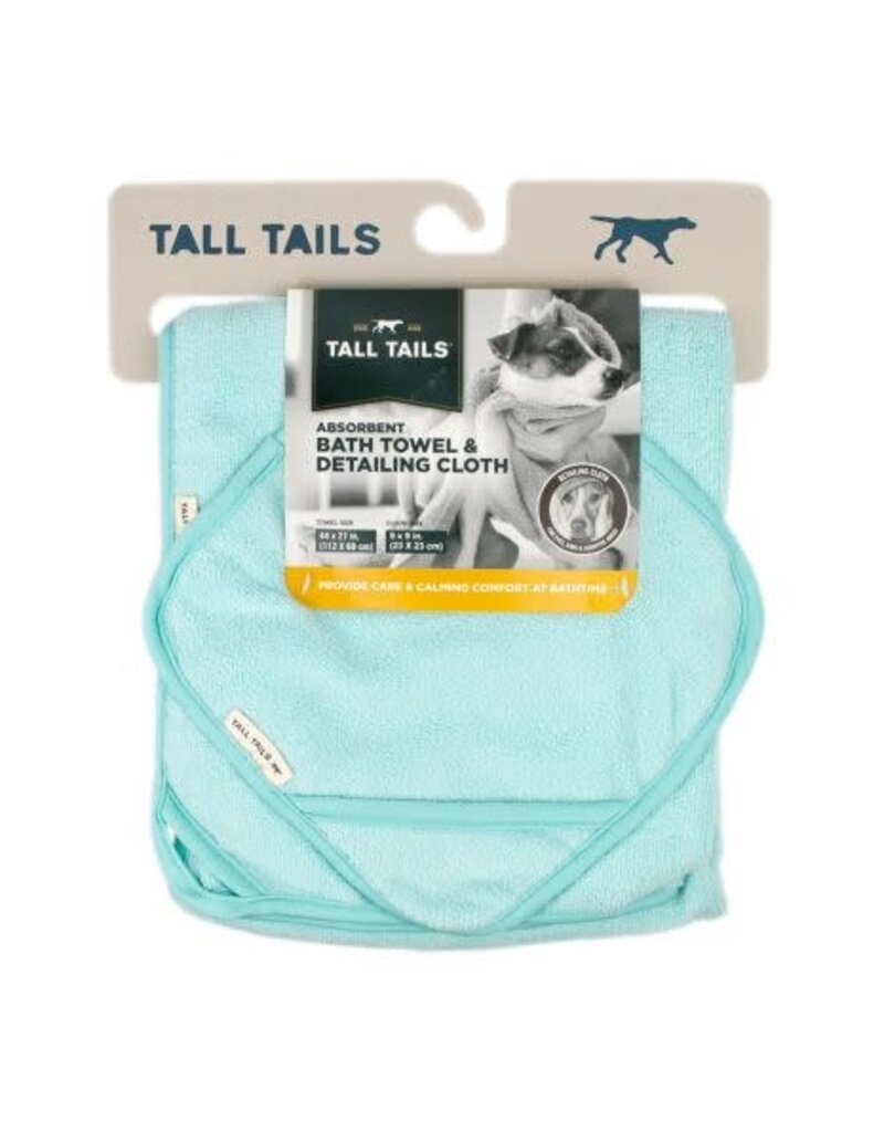 Tall Tails Tall Tails Absorbent Bath Dog Towel with Detailing Cloth