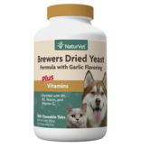 NaturVet NaturVet Brewers Dried Yeast With Garlic Chewable Tablets