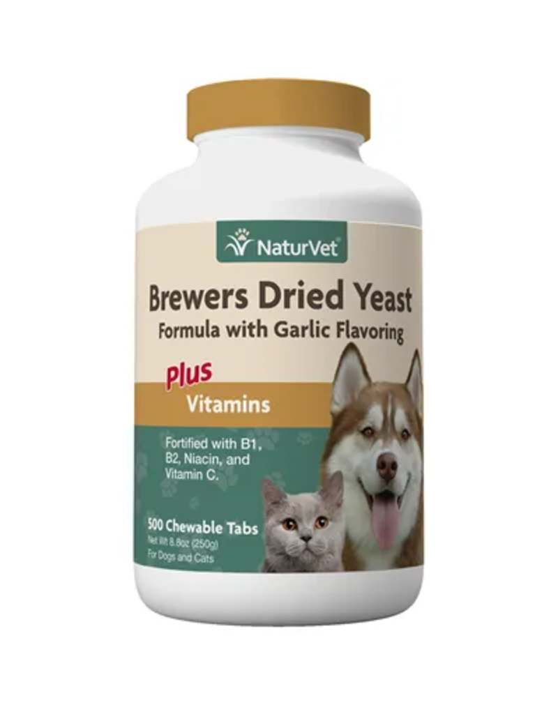 NaturVet NaturVet Brewers Dried Yeast With Garlic Chewable Tablets