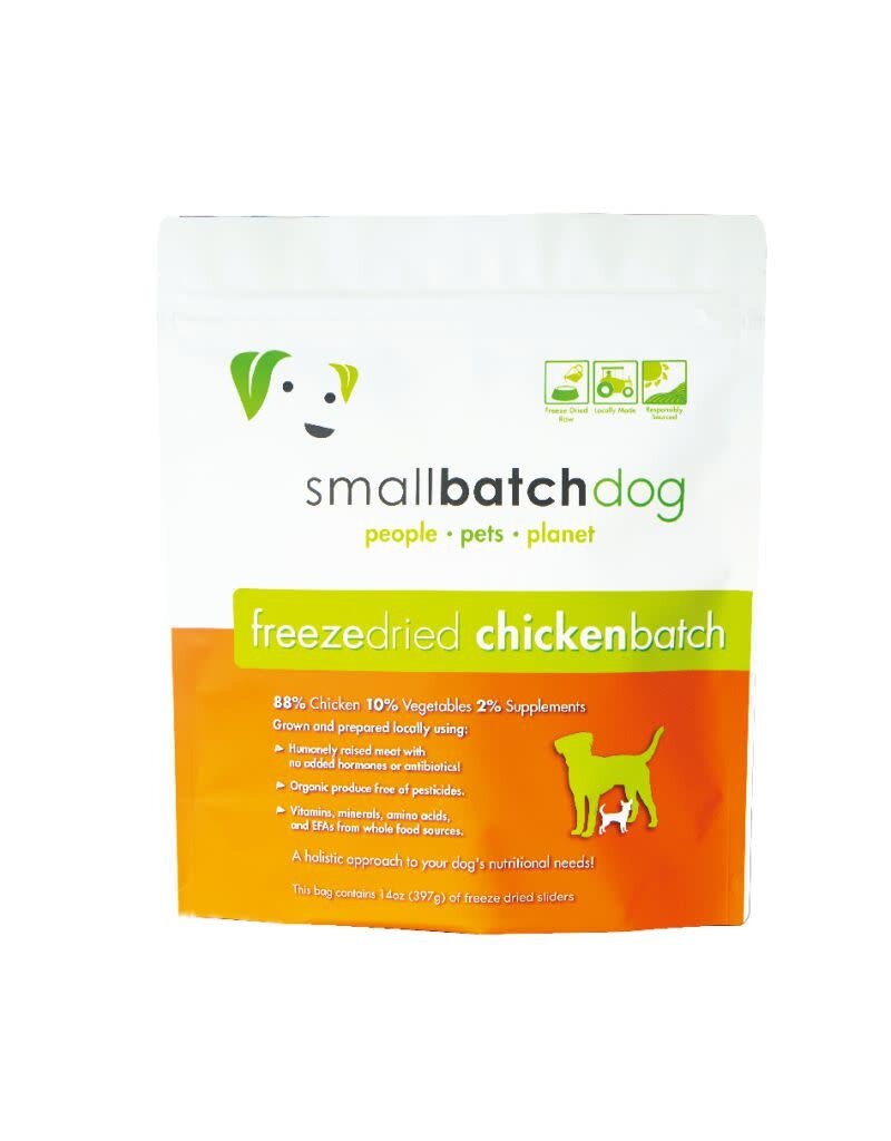 Small Batch Small Batch Dog Food Freeze Dried Raw Chicken Sliders 14oz