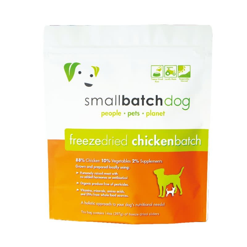 Small Batch Small Batch Dog Food FD Chicken Sliders 14oz Noah's Ark