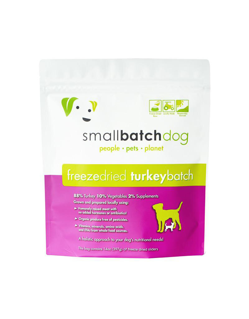 Small Batch Small Batch Dog Food Freeze Dried Raw Turkey Sliders 14oz