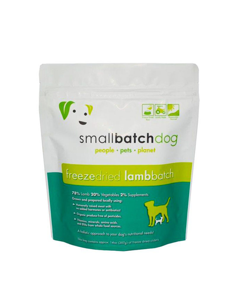 Small Batch Small Batch Dog Food Freeze Dried Raw Lamb Sliders 14oz