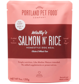 Portland Pet Food Portland Pet Food Homestyle  Wally's Salmon/Rice Dog Food Topper 9oz