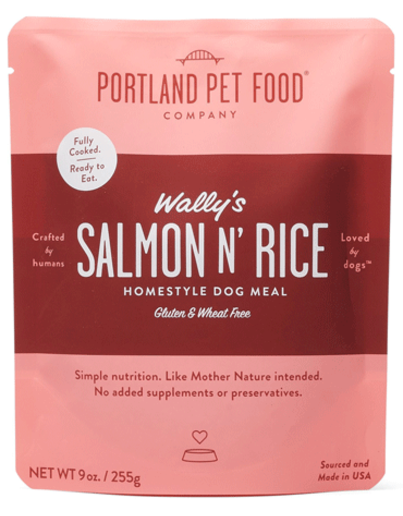 Portland Pet Food Company Portland Pet Food Homestyle  Wally's Salmon/Rice Dog Food Topper 9oz