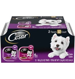 Cesar Cesar Canine Cuisine Filet Mignon/Porterhouse 2x12pc Variety Pack 3.5Oz-Master