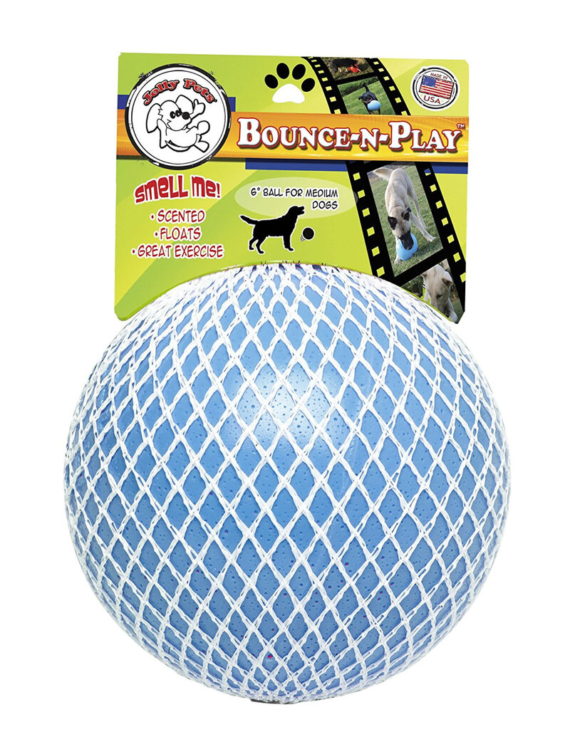 Jolly Pets Jolly Pets Bounce N Play Ball Blue