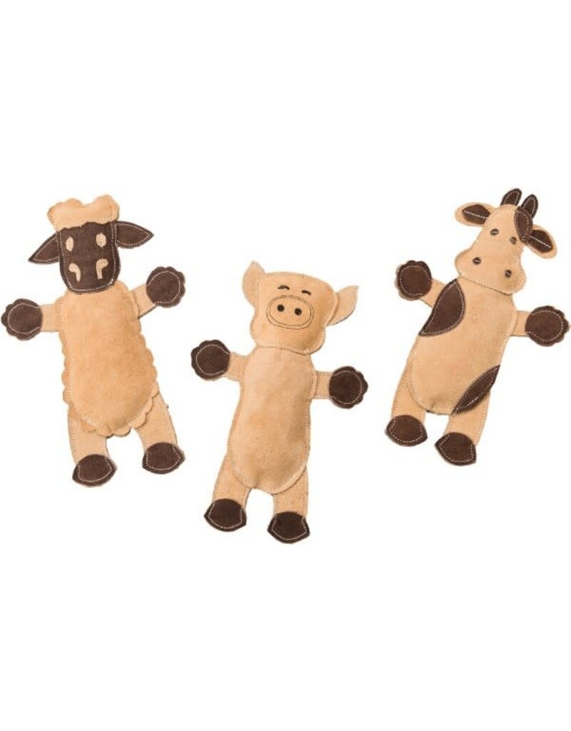 Ethical Pet Ethical Pet Leather Barnyard Dog Toy