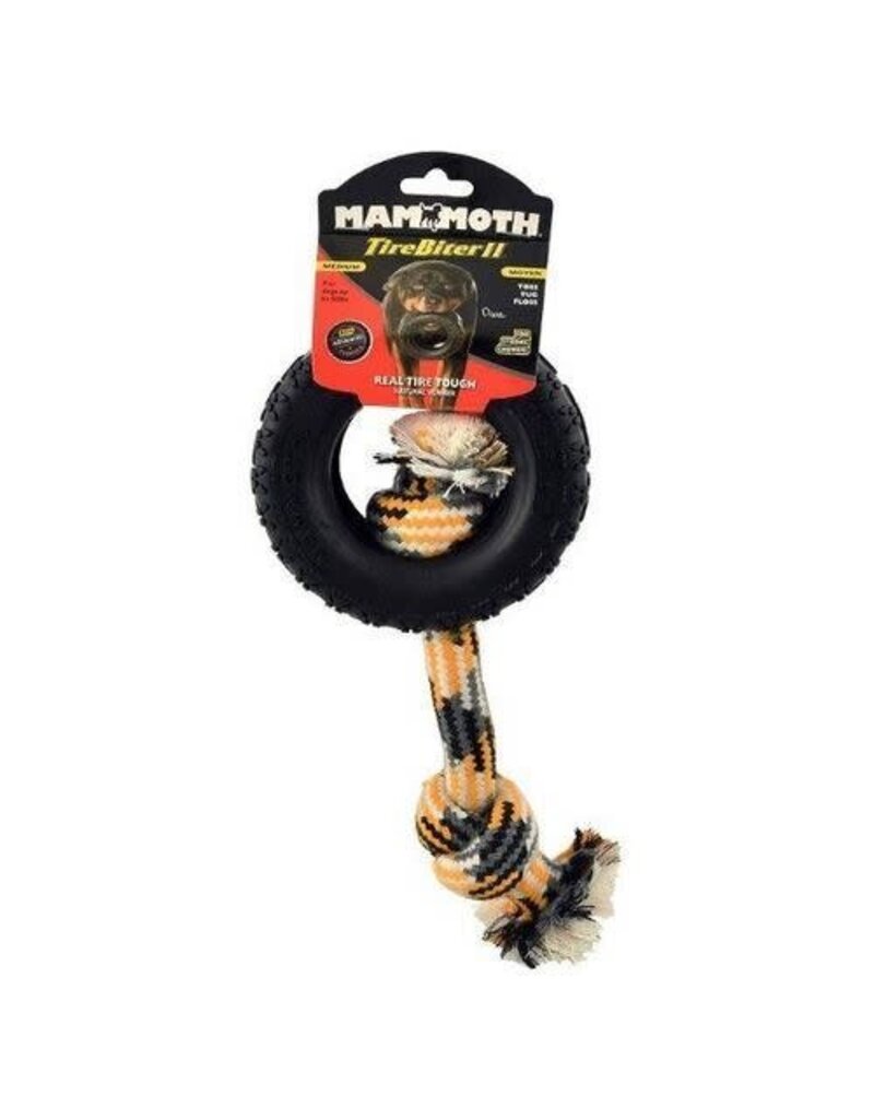 Mammoth Pet Mammoth Pet Tirebiter II W/Rope Black