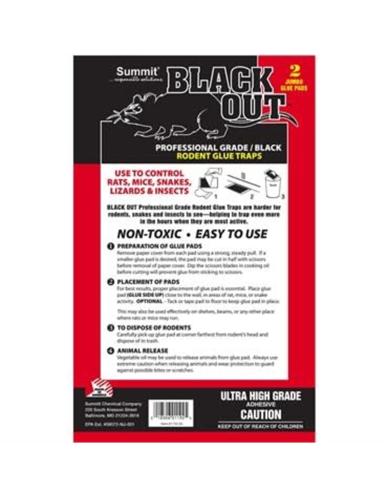 Summit Chemical Summit Black Out XL Glue Pads 2PK