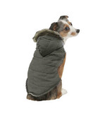 Ethical Pet Ethical Pet Velvety Puffer Coat Gray