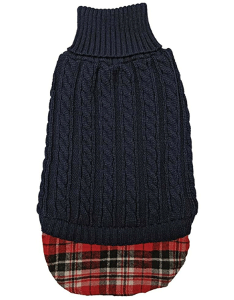 Fashion Pet Fashion Pet Sweater Untucked Cable Navy