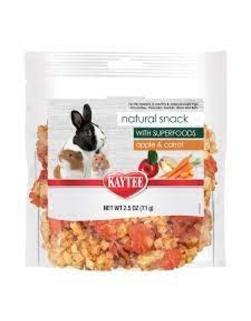 Kaytee Kaytee Small Animal Natural Snack Apple/Carrot 2.5 oz